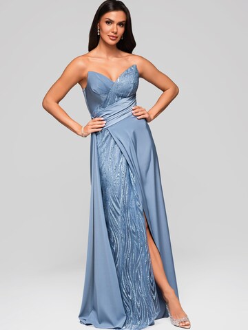 Ombre Abendkleid in Blau