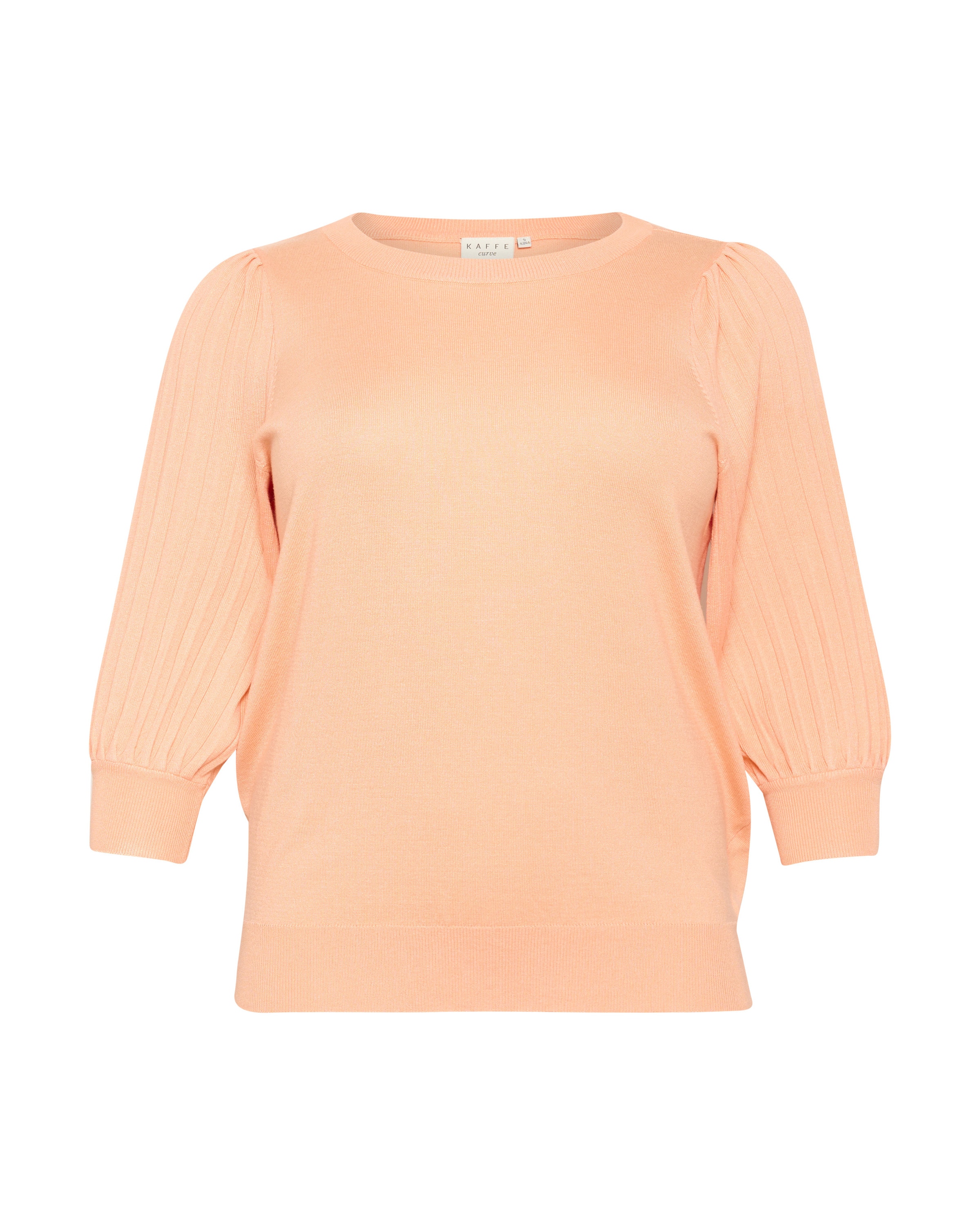 KAFFE CURVE Trui 'Loni' in Oranje: voorkant