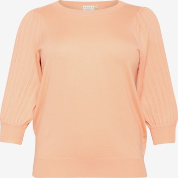KAFFE CURVE Sweater 'Loni' in Orange: front