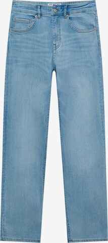 Pull&Bear Regular Jeans in Blauw: voorkant