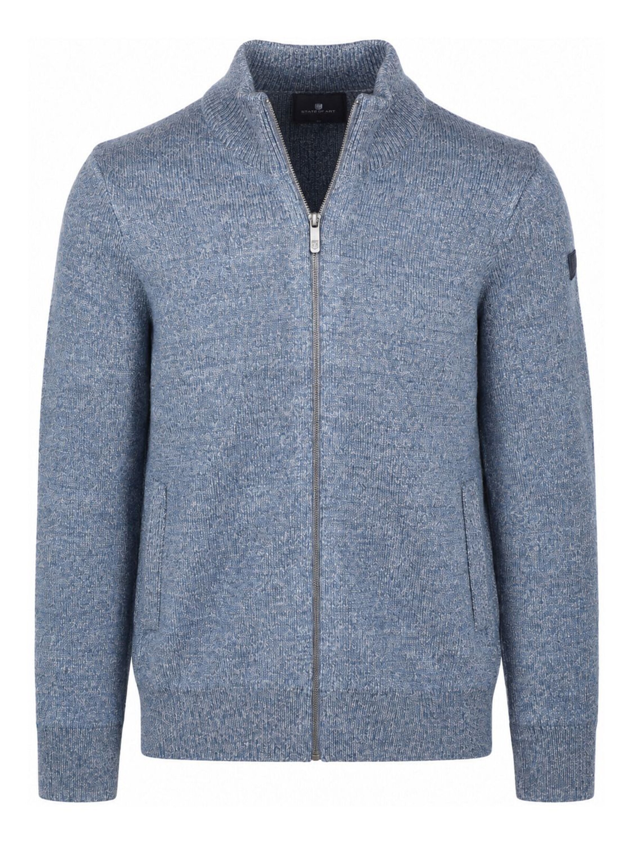 State of Art Strickjacke‌‌‌ in Blau: Vorderseite
