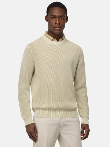 Pull-over Boggi Milano en beige : devant