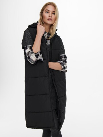 Gilet 'Alina' ONLY en noir : devant