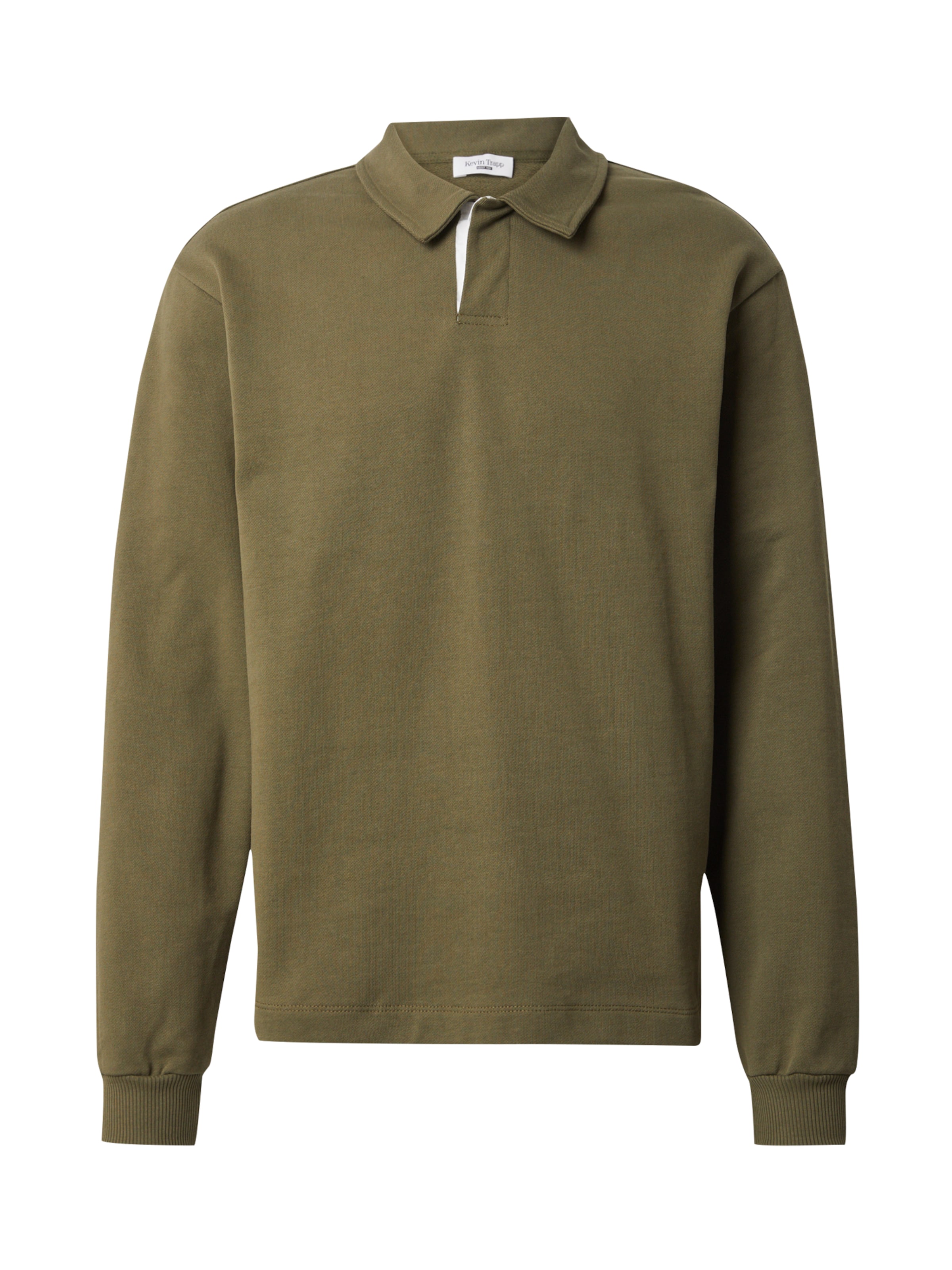 TRAPP Sweatshirt 'LUKE' in oliv / weiß, Produktansicht