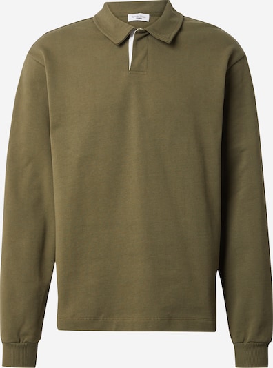 ABOUT YOU x Kevin Trapp Sweatshirt 'LUKE' em oliveira / branco, Vista do produto
