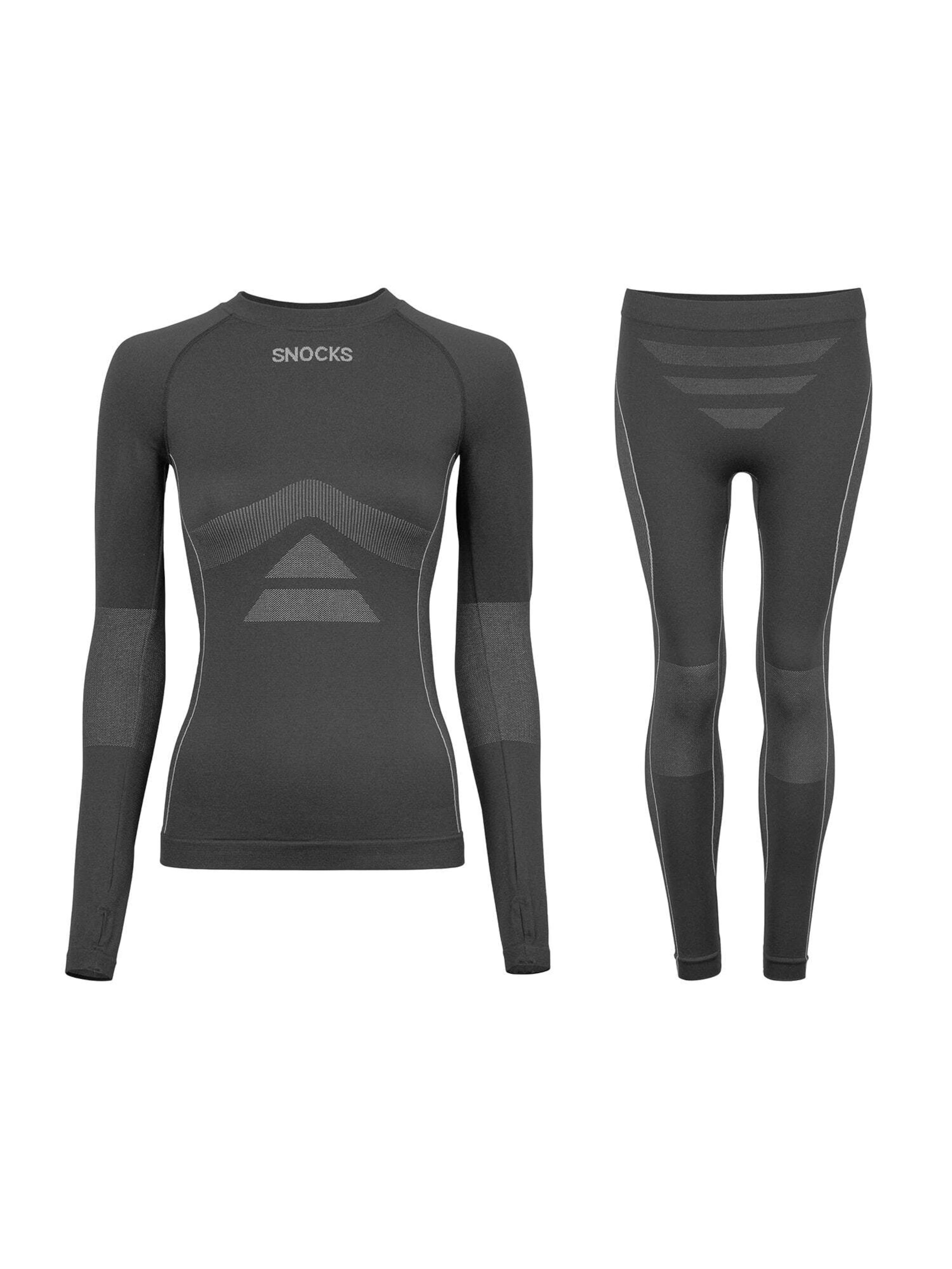 SNOCKS Základní vrstva – šedá: přední strana