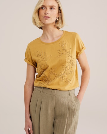 WE Fashion Shirt in Geel: voorkant
