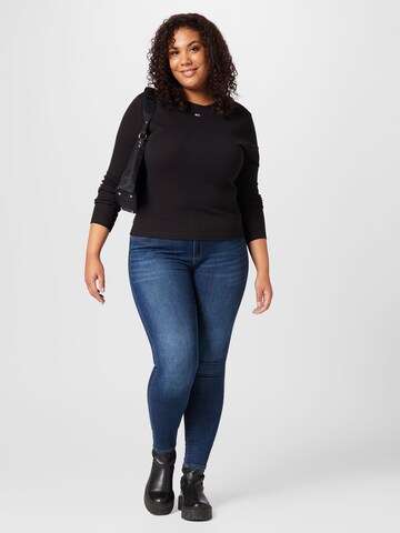 ONLY Curve Skinny Jeans 'WAUW' in Blau