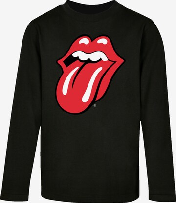 F4NT4STIC Shirt 'The Rolling Stones Classic Tongue' in Schwarz: predná strana