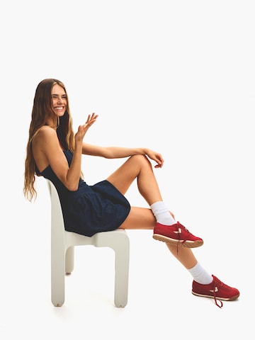 Bershka Platform trainers in Red