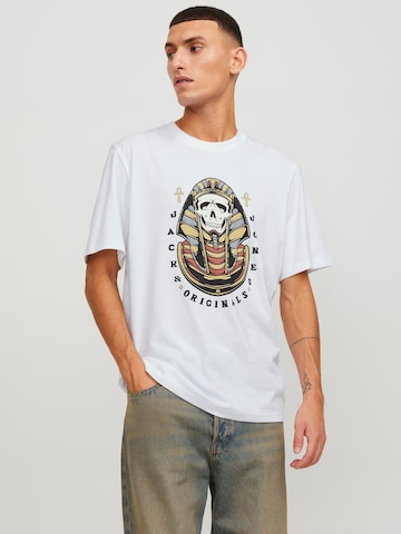 JACK & JONES Shirt 'HEAVENS' in White: front