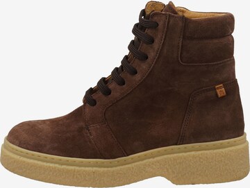 EL NATURALISTA Lace-Up Ankle Boots in Brown