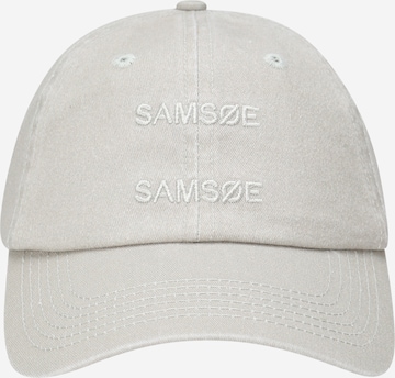 Șapcă de la Samsøe Samsøe pe gri
