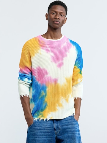 Desigual Bluzka sportowa w kolorze mieszane kolory: przód