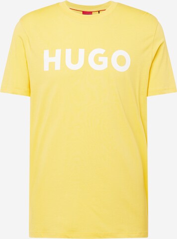 HUGO Tričko 'Dulivio' – žlutá: přední strana