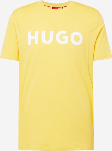 HUGO Red Tričko 'Dulivio' – žlutá: přední strana