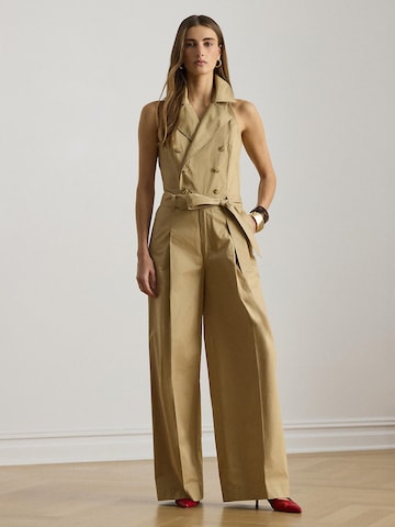 Lauren Ralph Lauren - Jumpsuit en beige: frente