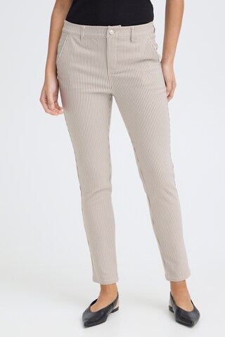 Fransa Skinny Broek 'FRENA TESSA' in Grijs: voorkant