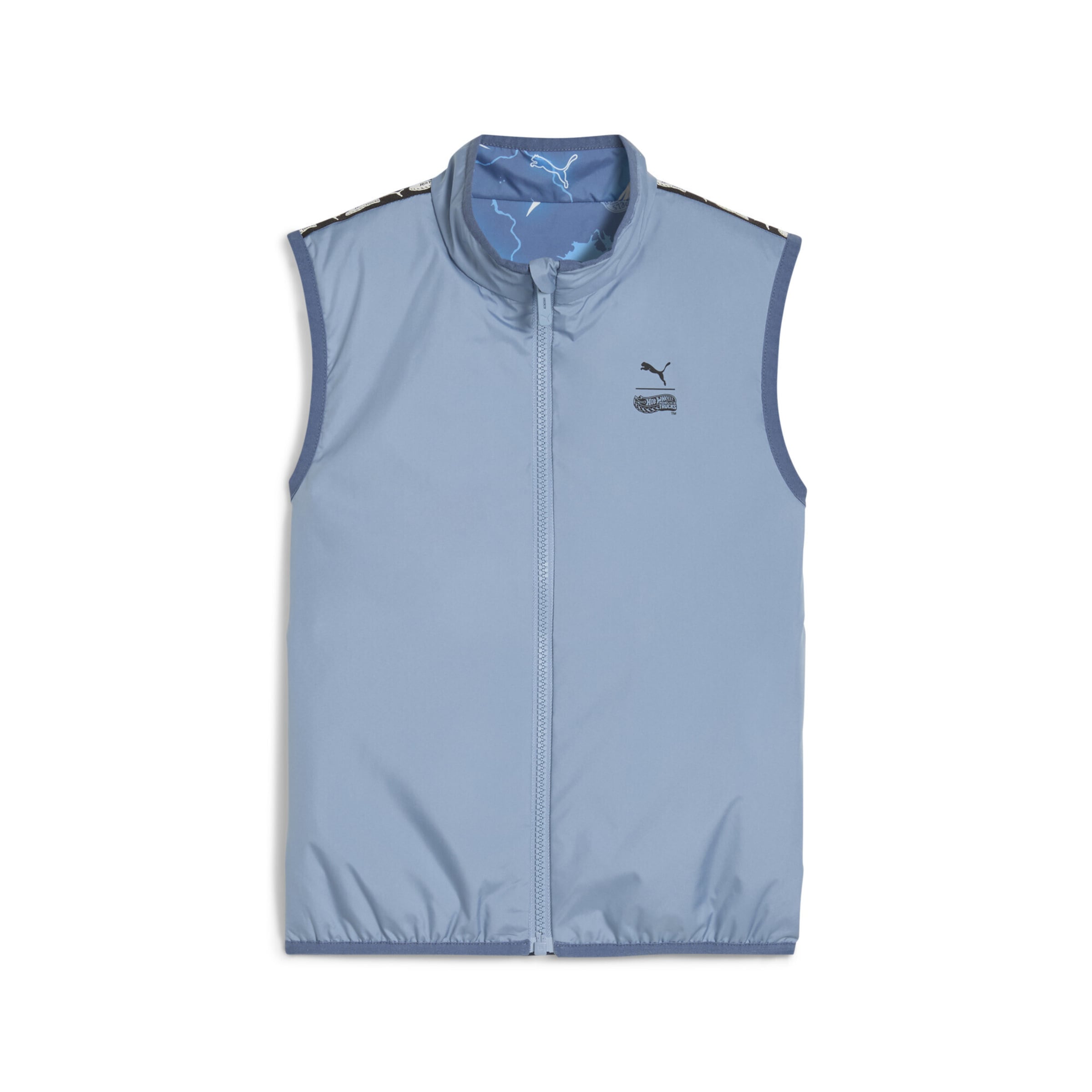 PUMA Weste 'PUMA x HOT WHEELS™' in Blau: Vorderseite