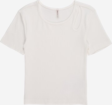 T-Shirt 'Nessa' KIDS ONLY en blanc : devant