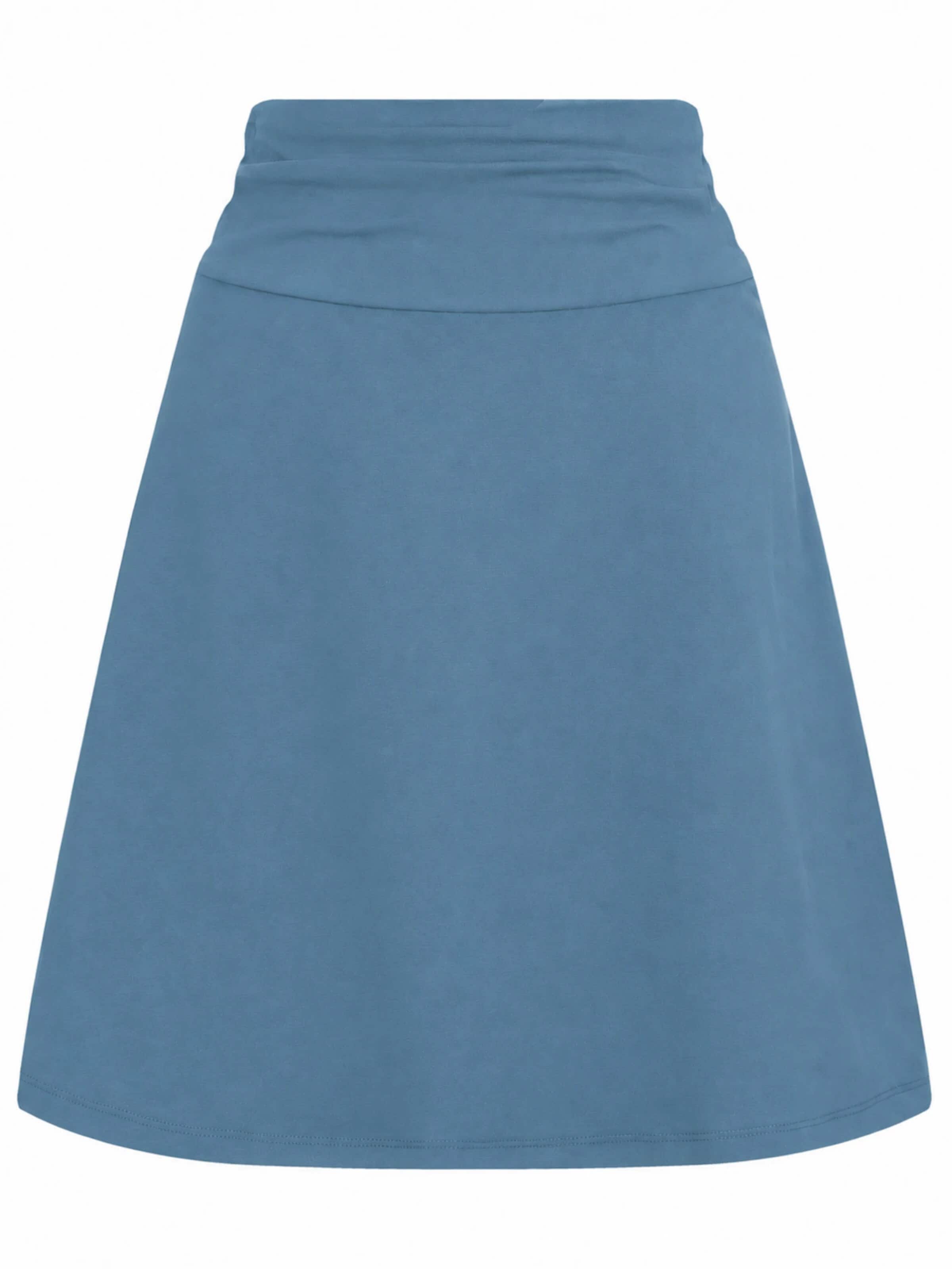 Leela COTTON Skirt 'Damen Bio-Baumwoll Rock A-Linie' in Green: front