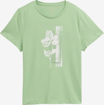 žalia TOM TAILOR Marškinėliai: priekis