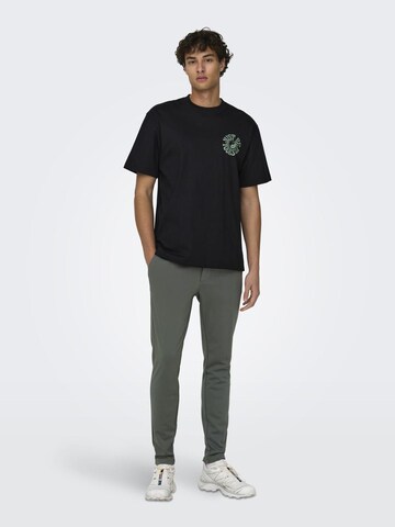 Only & Sons Slim fit Chino Pants 'Mark' in Grey