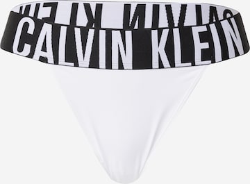 Calvin Klein Underwear Thong in White: front