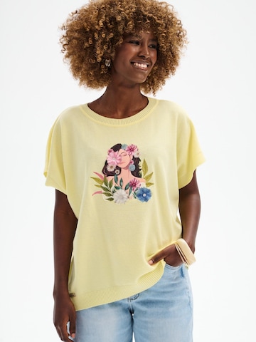 Blue Shadow Blouse 'Garden' in Yellow: front