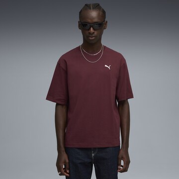 PUMA T-Shirt 'Wardrobe Ess' in Rot: Vorderseite