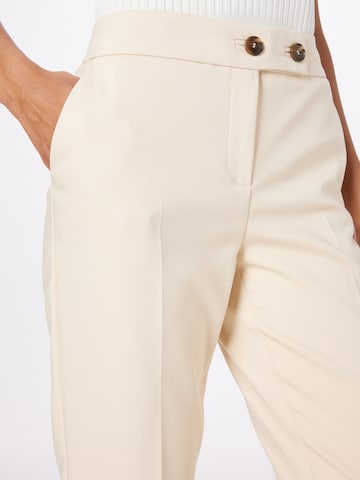 Regular Pantalon à plis COMMA en beige