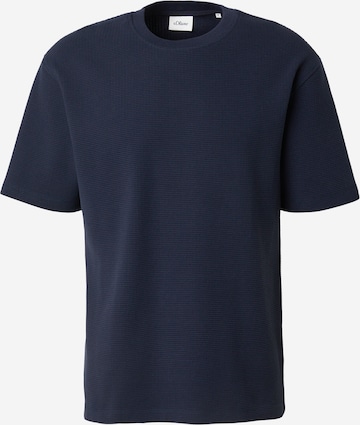 s.Oliver T-shirt i blå: framsida