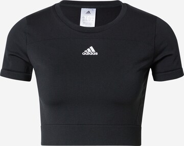 ADIDAS SPORTSWEAR Λειτουργικό μπλουζάκι σε μαύρο: μπροστά