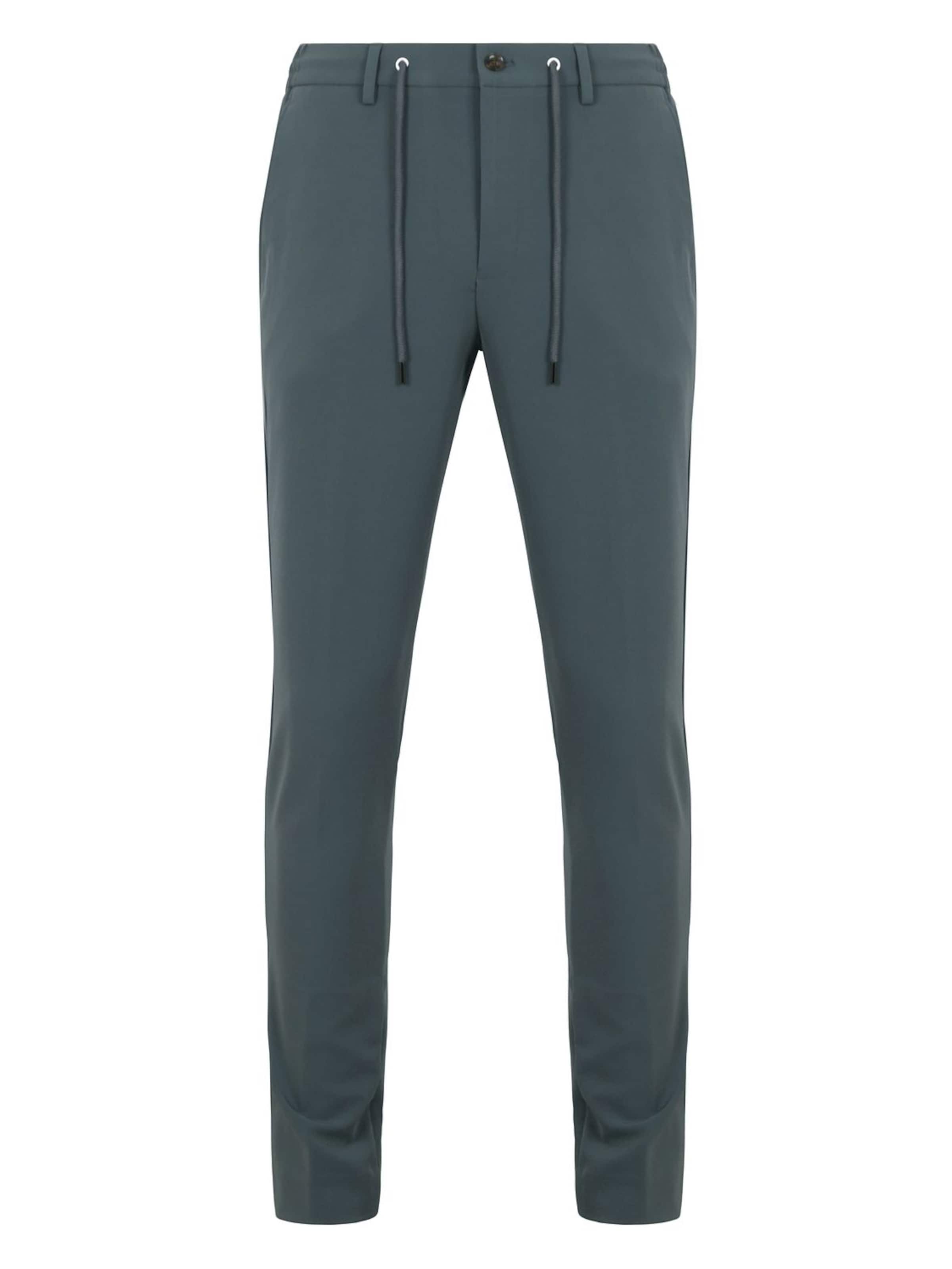 Suitable Slim fit Trousers with creases in Grey: front