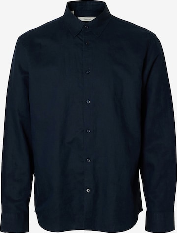 SELECTED Regular Fit Paita 'SLHCLAY' värissä sininen: etupuoli