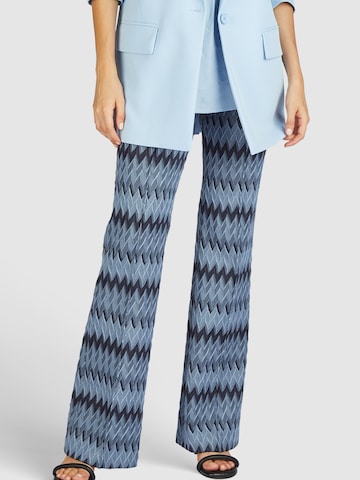 MARC AUREL Flared Pants in Blue: front