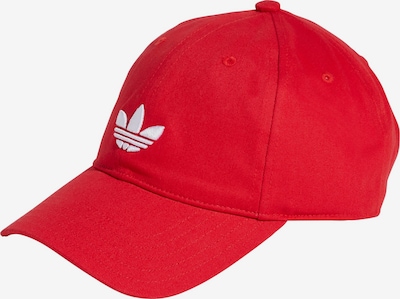 Kepurė 'Adicolor Classic Trefoil' iš ADIDAS ORIGINALS, spalva – raudona / balta, Prekių apžvalga
