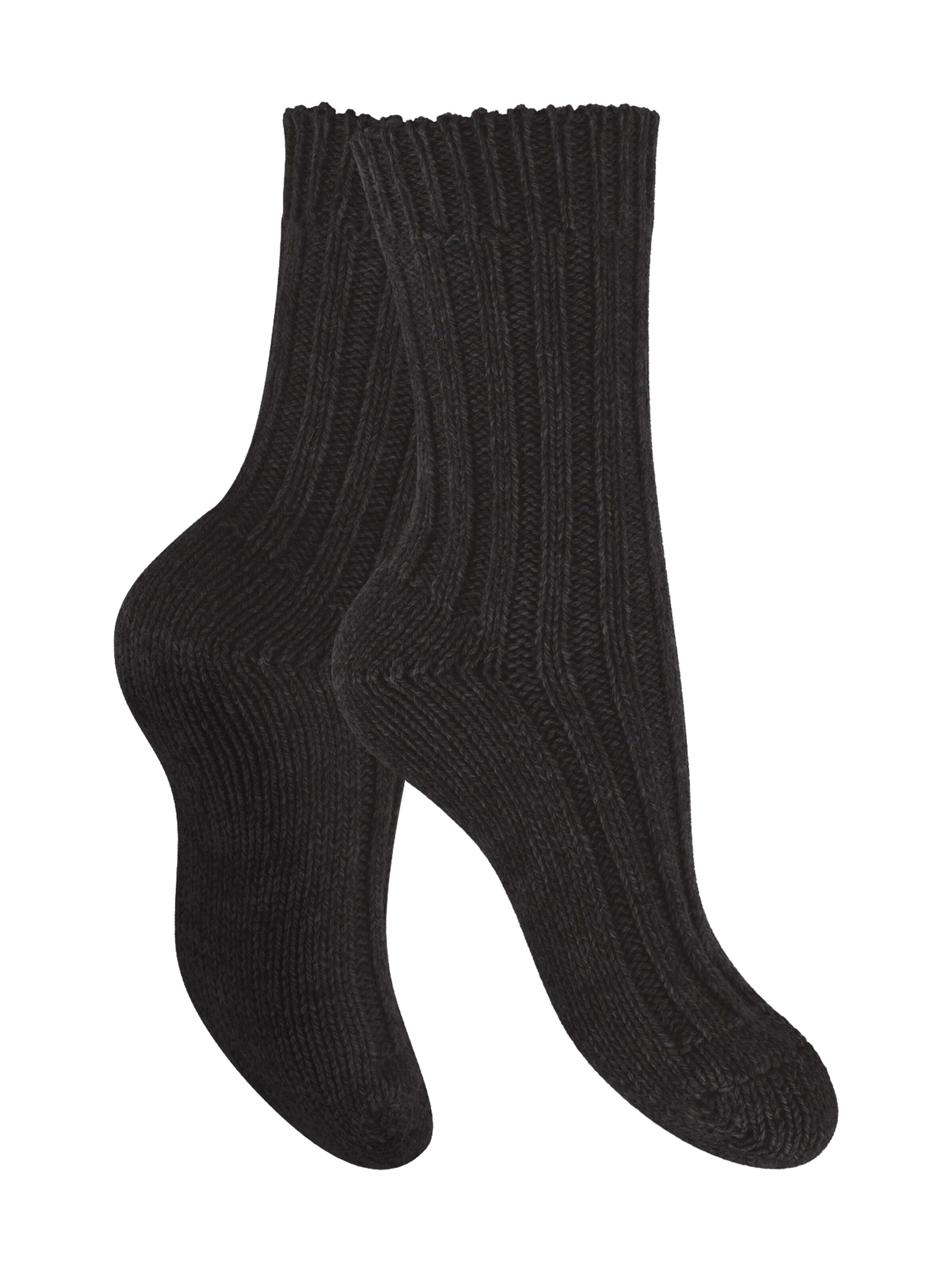 celodoro Socks 'Wollsocken' in Black: front