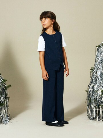 NAME IT - Pierna ancha Pantalón en azul