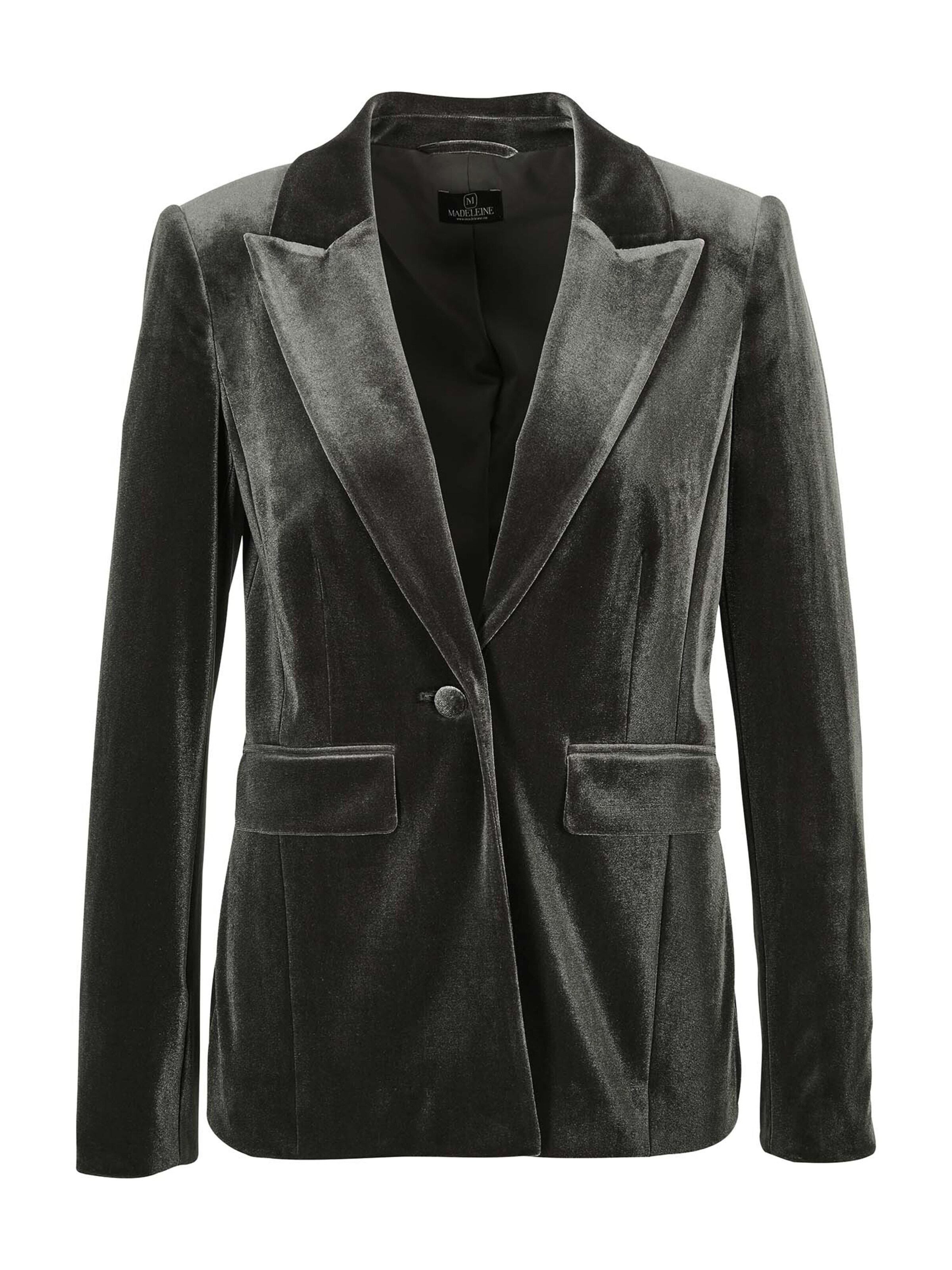 MADELEINE Blazer in Grau: Vorderseite