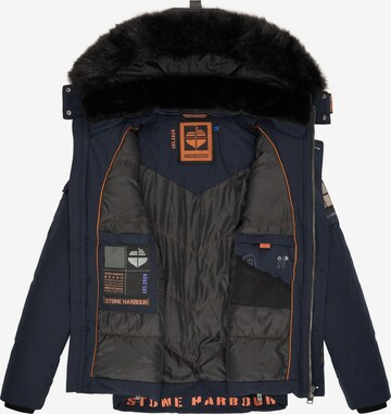 STONE HARBOUR Winterjacke 'Halvaar' in Blau