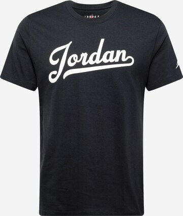 Jordan Μπλουζάκι σε μαύρο: μπροστά