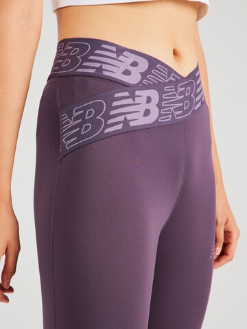 new balance Skinny Sportbyxa i lila