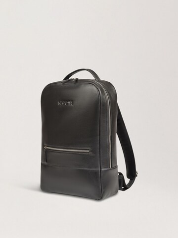 NEGOTIA Leather Backpack 'Averon' in Black