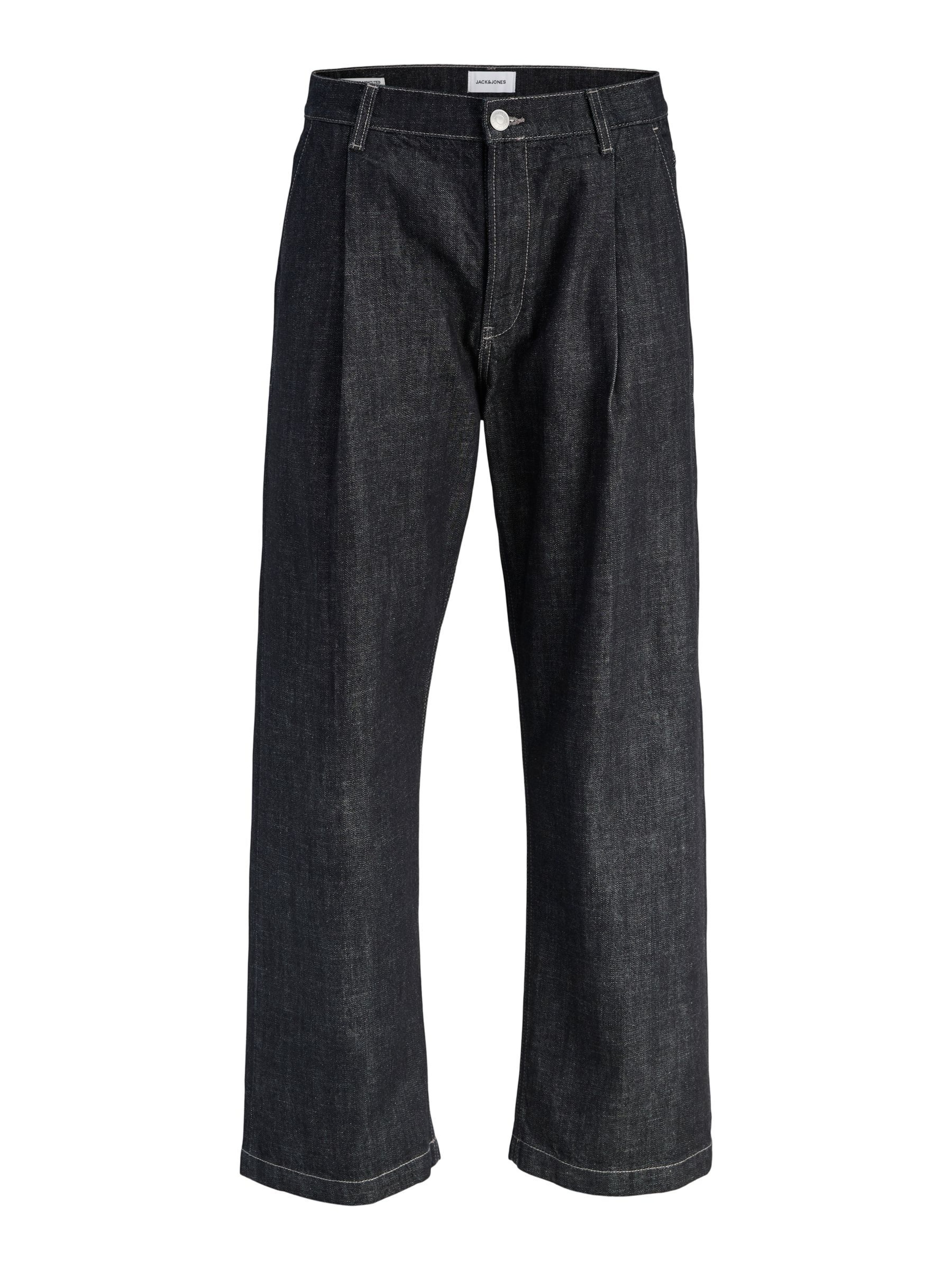 Wide Leg Jean à pince 'JJITed JJLLoyd' JACK & JONES en bleu : devant