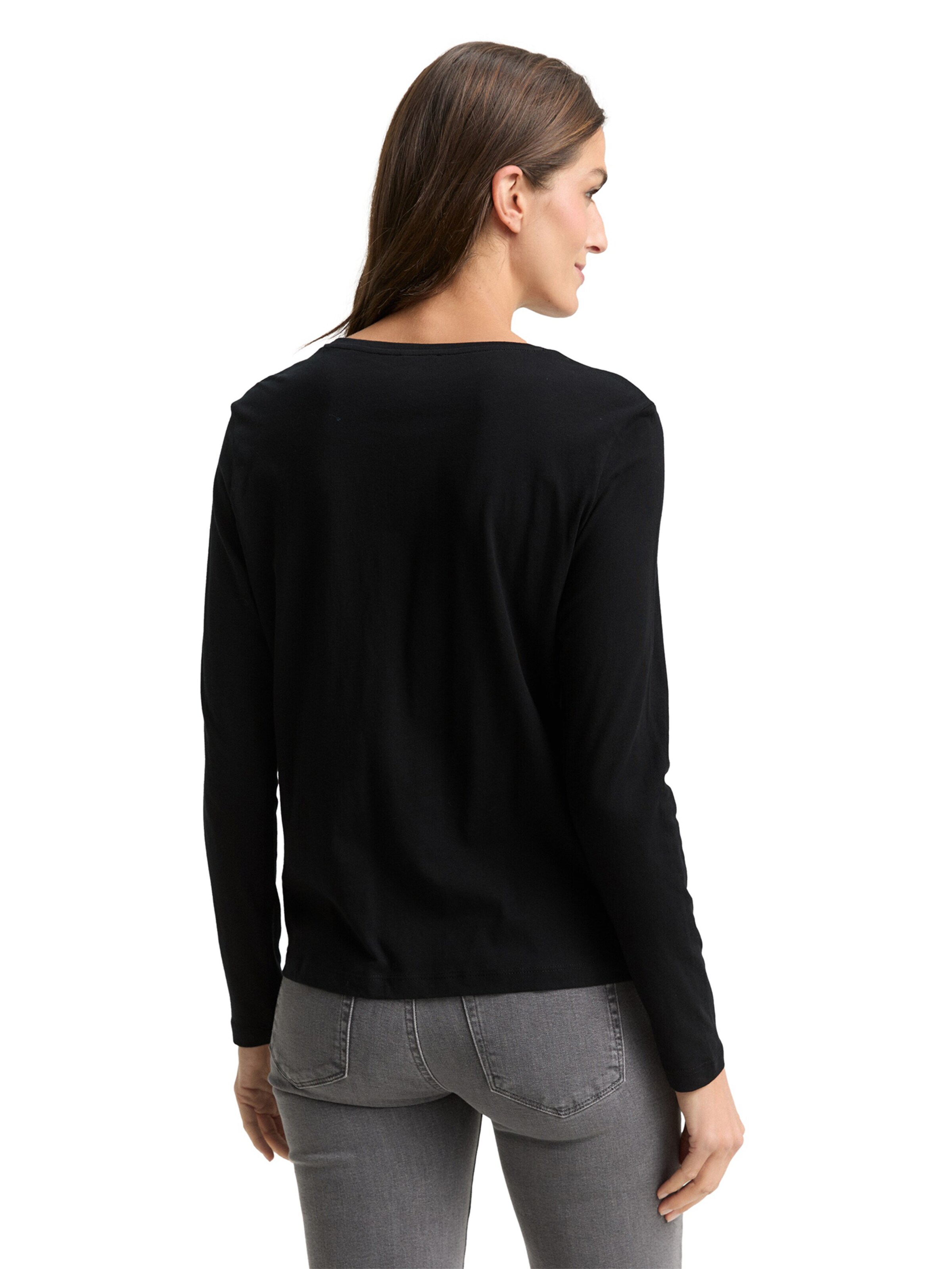 TOM TAILOR - Camisa em preto