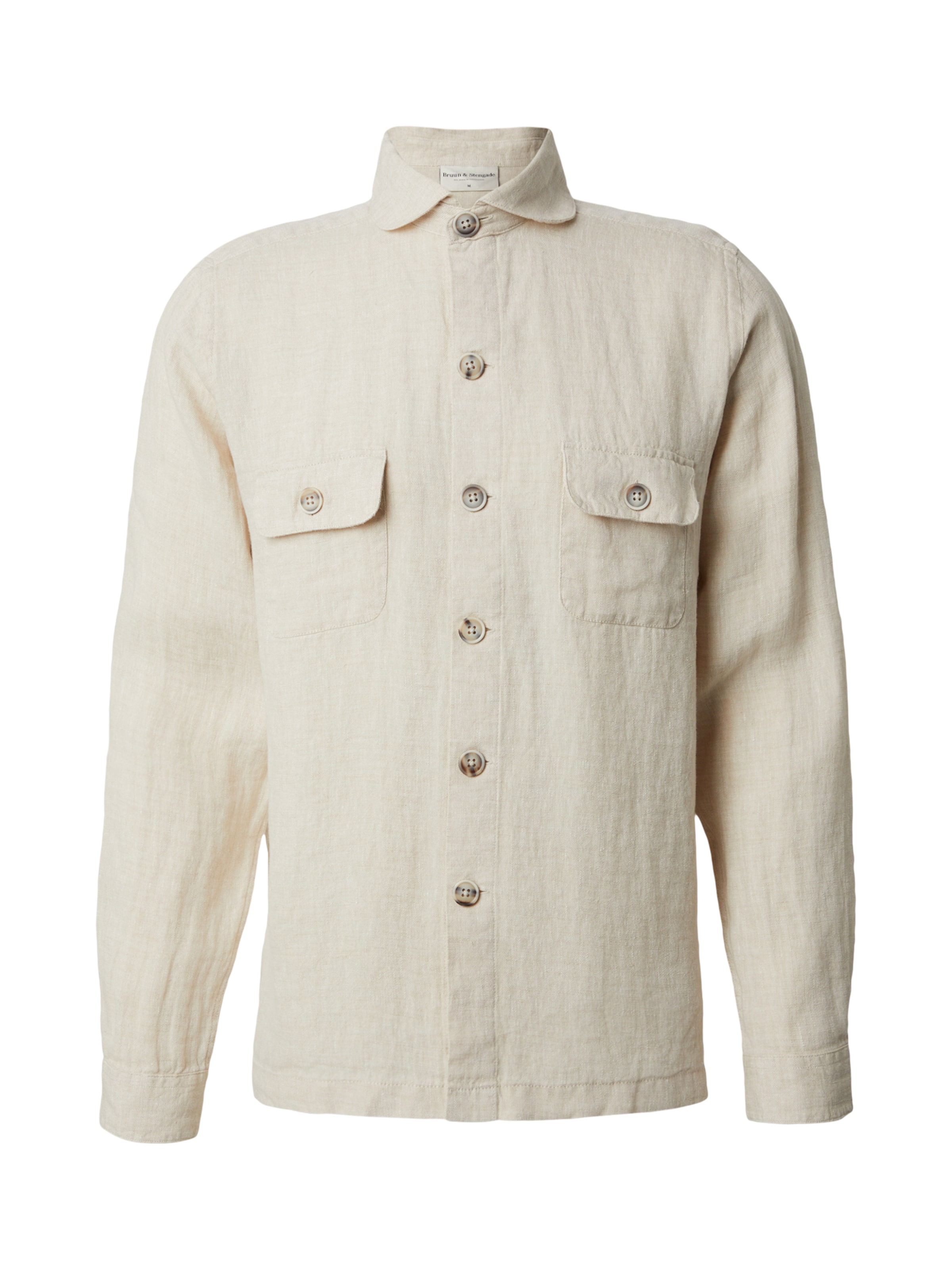 Bruun & Stengade Pohodlné nošení Košile – béžová: přední strana
