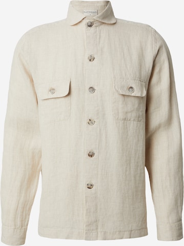 Bruun & Stengade Comfort Fit Paita värissä beige: etupuoli