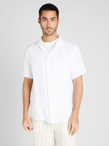 Fit confort Chemise 'Ellino' HUGO en blanc : devant