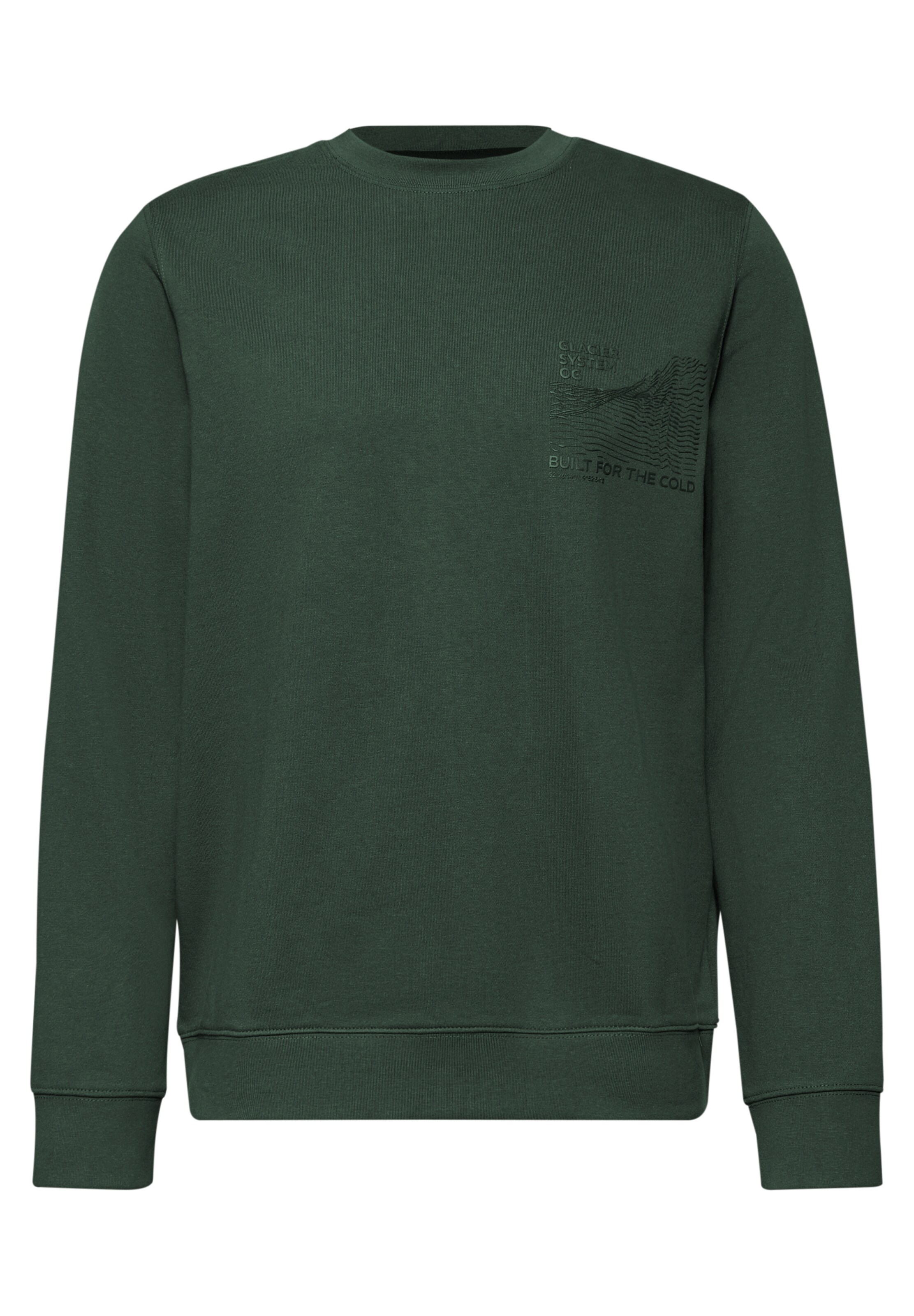 Street One MEN Sweatshirt in Grün: Vorderseite